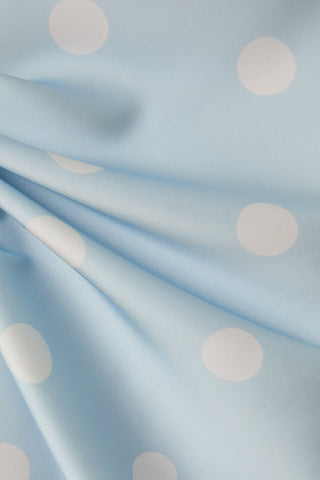 Dotty Satin Midi Skirt