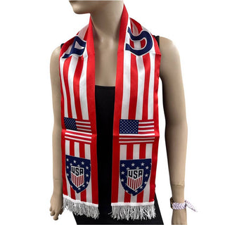 USA National Team World Cup  Soccer Fan Fringe Scarf