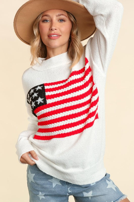 American Flag Sweater