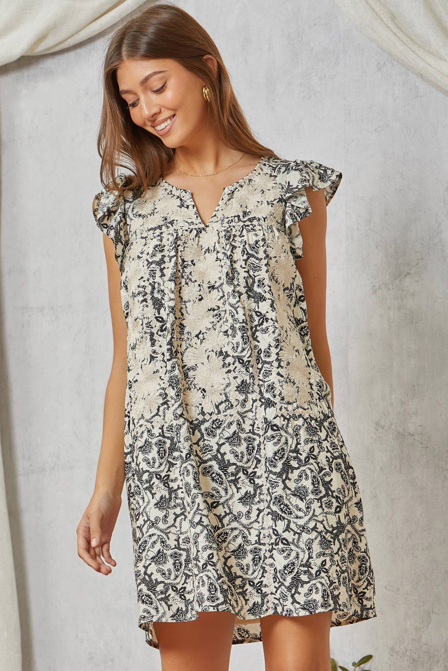 Jamie Woven Shift Dress