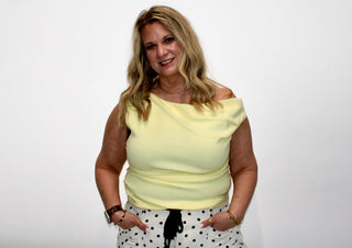 Layle Asymmetrical Neck Sweater Top