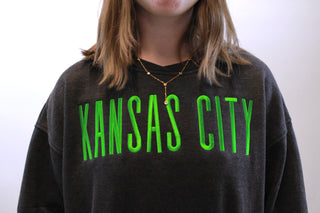 Green Kansas City Hi-low Hem Pullover