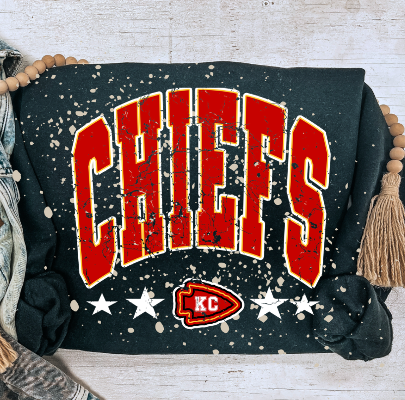 Chiefs Stars Bleached Sweatshirt