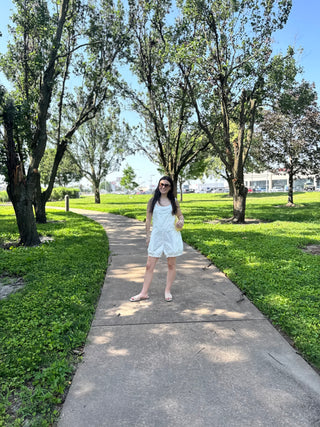 Ivory Eyelet Romper