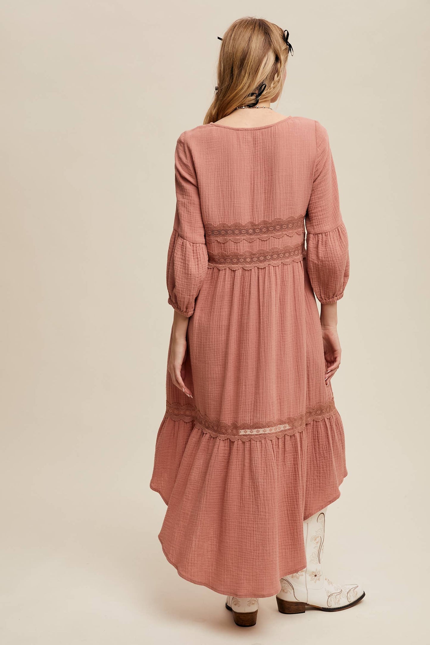 Brenen Boho High-Low Dress