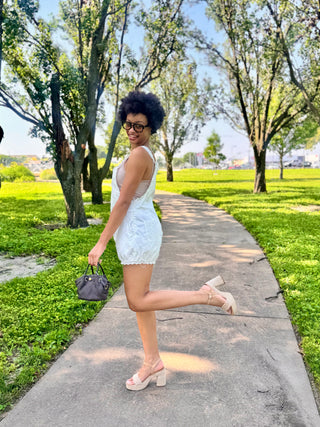 Ivory Eyelet Romper
