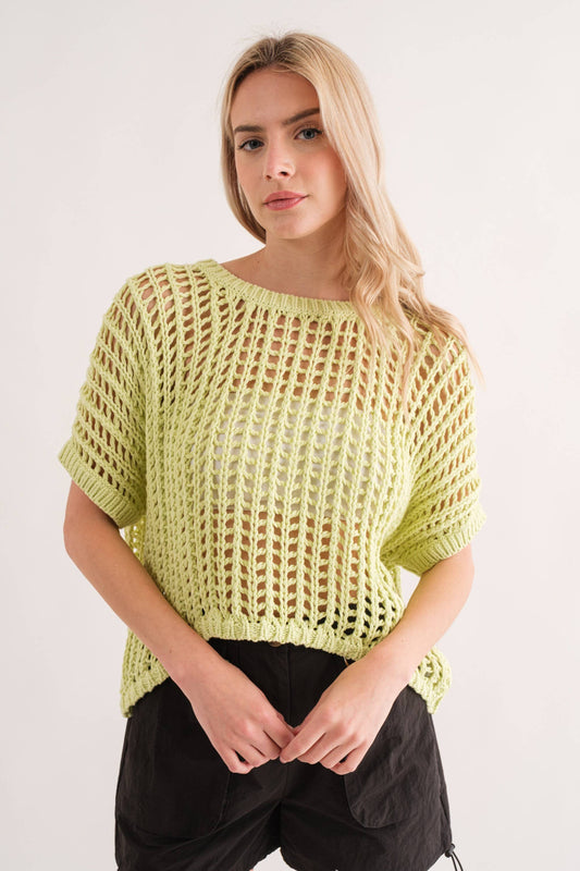 Claire Fishnet Sweater