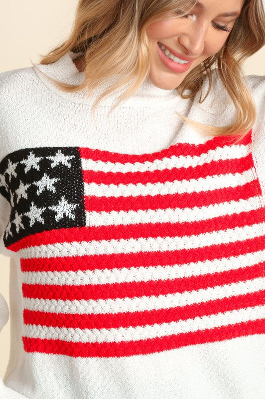 American Flag Sweater