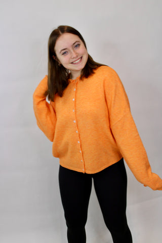 Abby Rose Orange Piper Cardigan