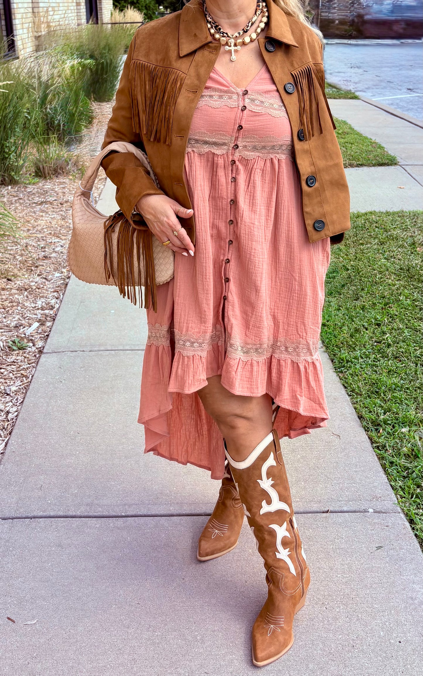 Brenen Boho High-Low Dress