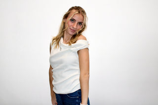 Layle Asymmetrical Neck Sweater Top