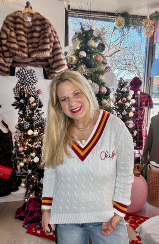 CUSTOM Chiefs Varsity Sweater