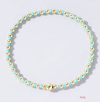 Boho Colorful Ball Beaded Bracelet