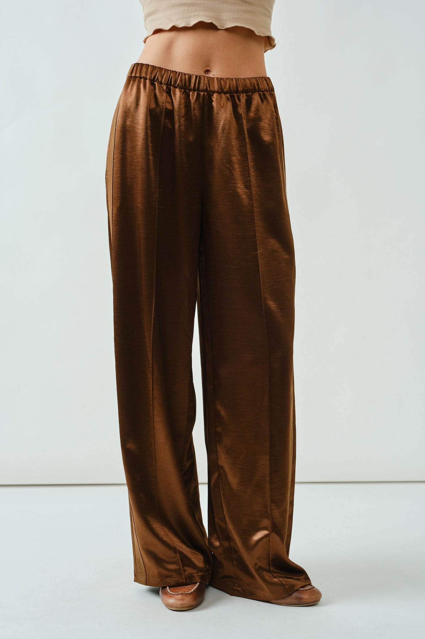 Milo Satin Comfy Straight Pants