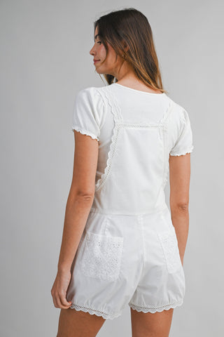 Ivory Eyelet Romper