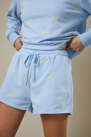 Lemonade Embroidered Sweatshorts