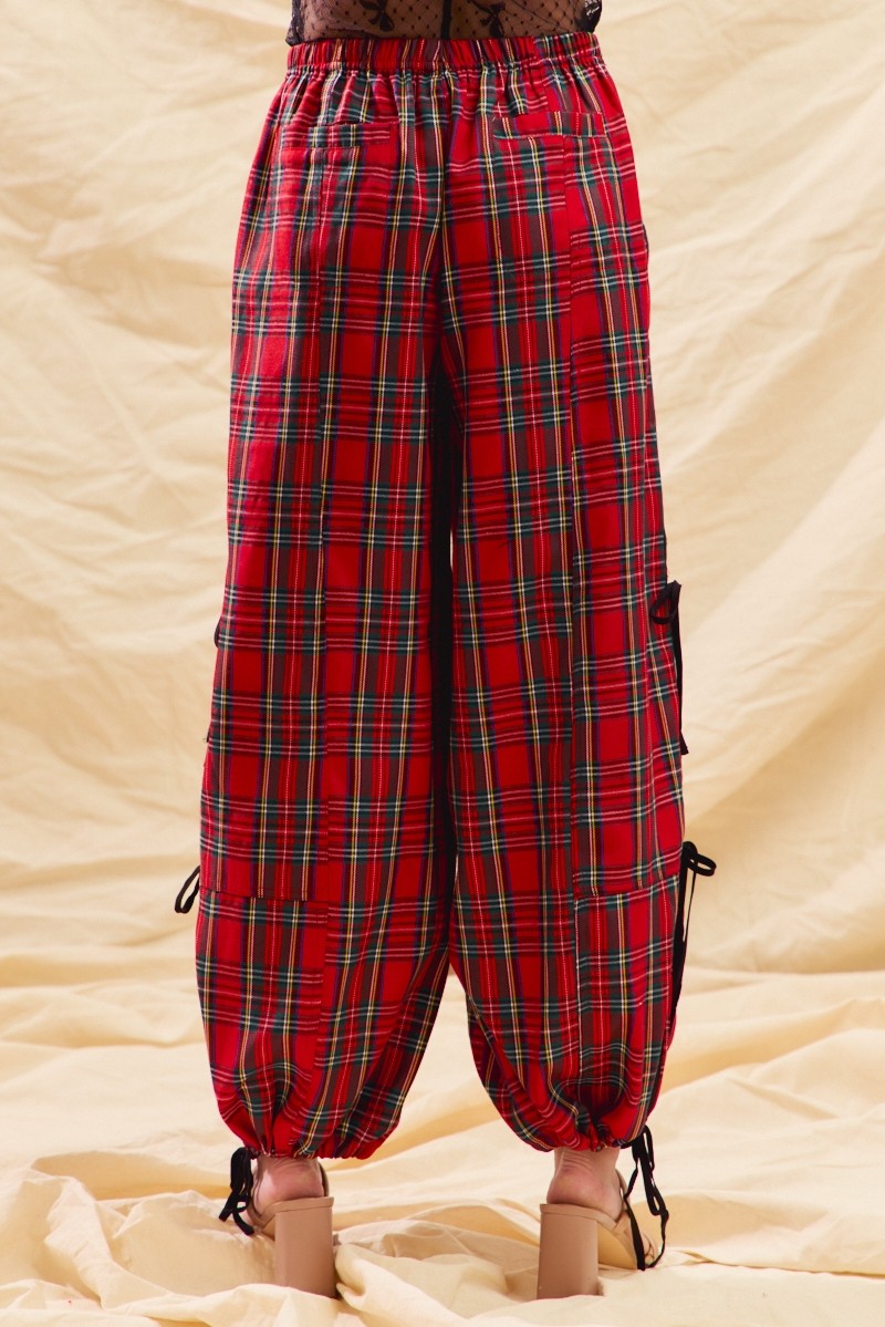 Christmas Checkered Plaid Jogger Track Pants