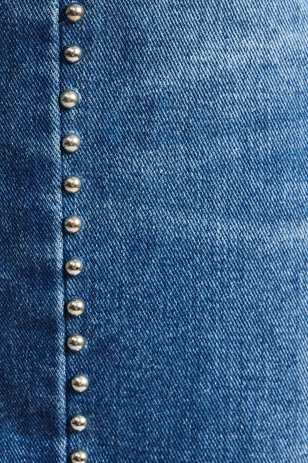 Ashtin Mid-rise Denim Pants With Stud Detail