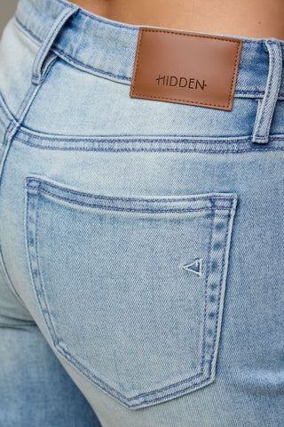 Ella Hidden Light Wash Clean Stretch Cropped Classic Straight