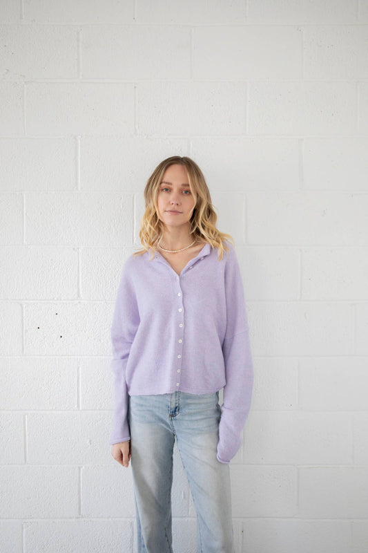 PRE-ORDER* Abby Rose Lavender Piper Cardigan