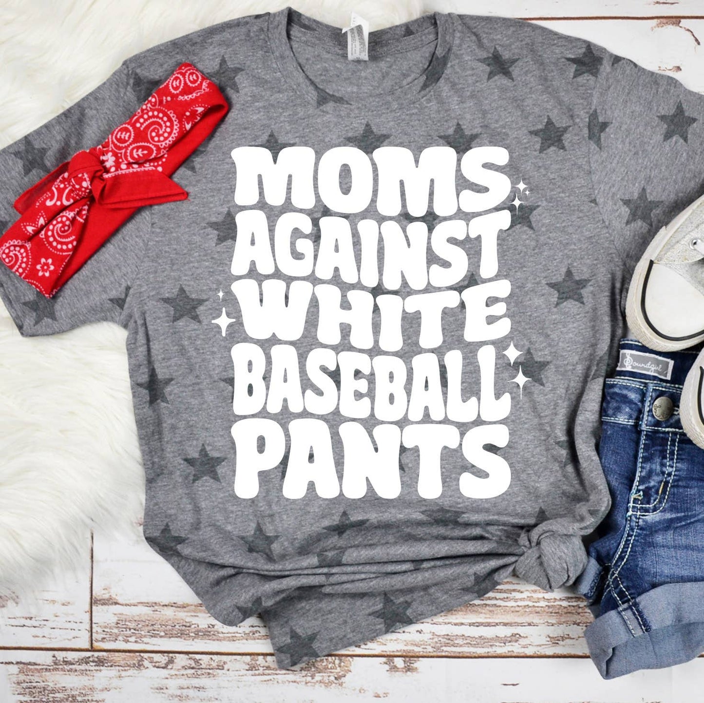 Moms Against White Baseball Pants Shirt, Baseball Tee