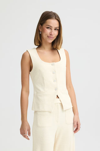 Zoey Tailored Button Top