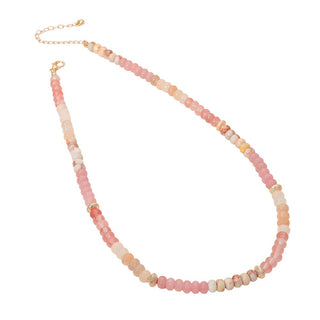 Nora Gold Accent Spacer Marbled Resin Beaded Necklace