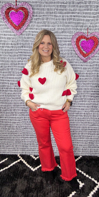 3D Heart Crewneck