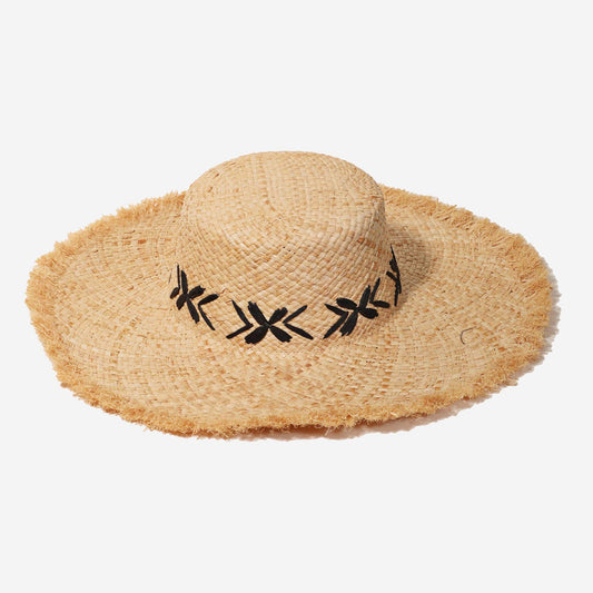 Natural Raffia Weave Sun Hat