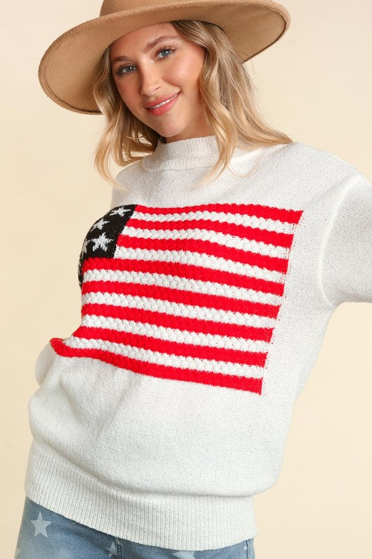 American Flag Sweater