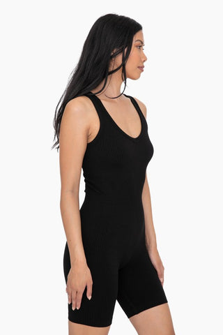 Ribbed Seamless Shortsie Romper
