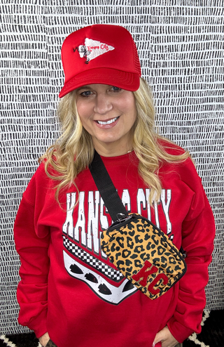 Retro Kansas City Red Graphic Sweatshirt