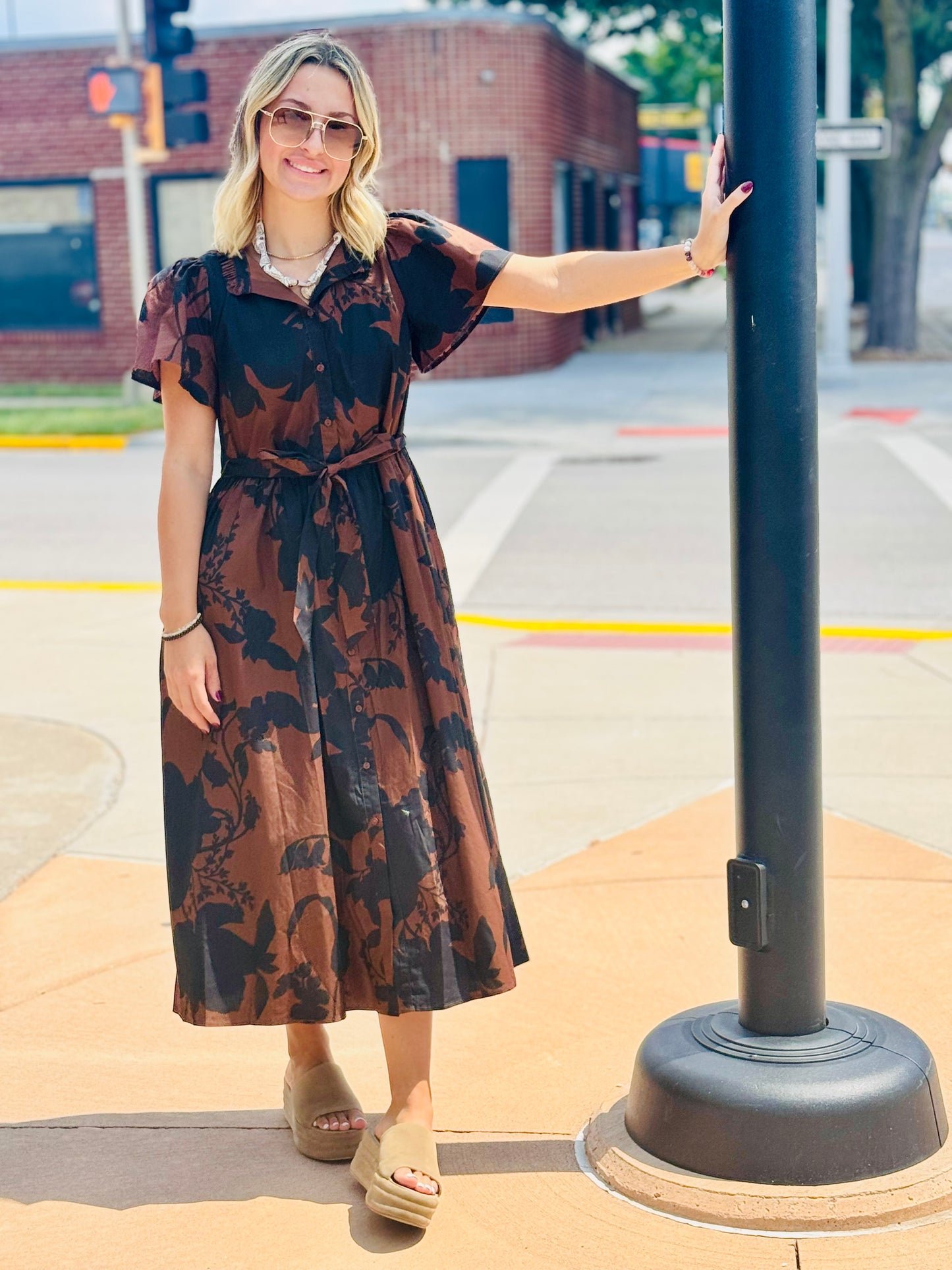 Somerton Floral Midi Dress