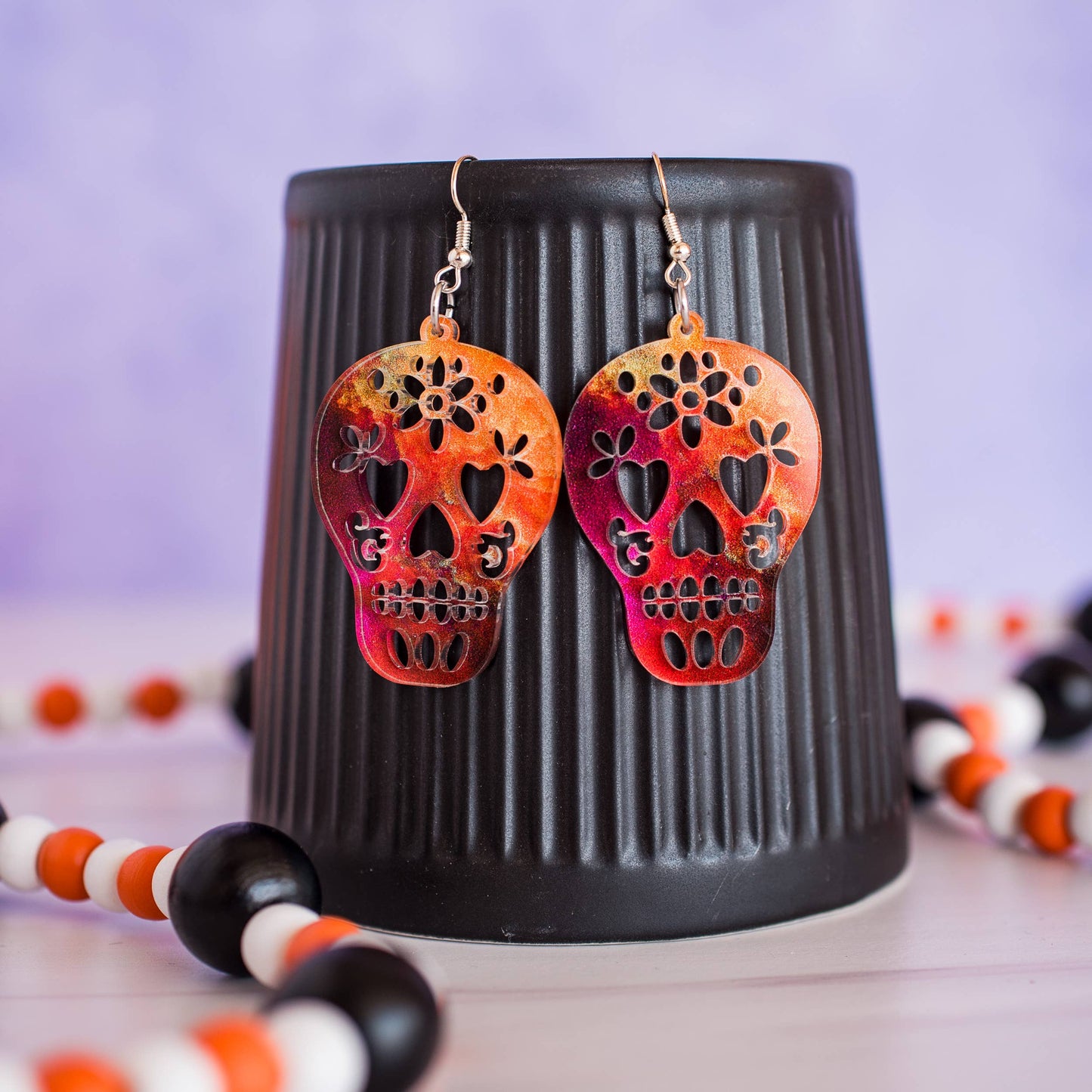 Multicolor Skull Earrings