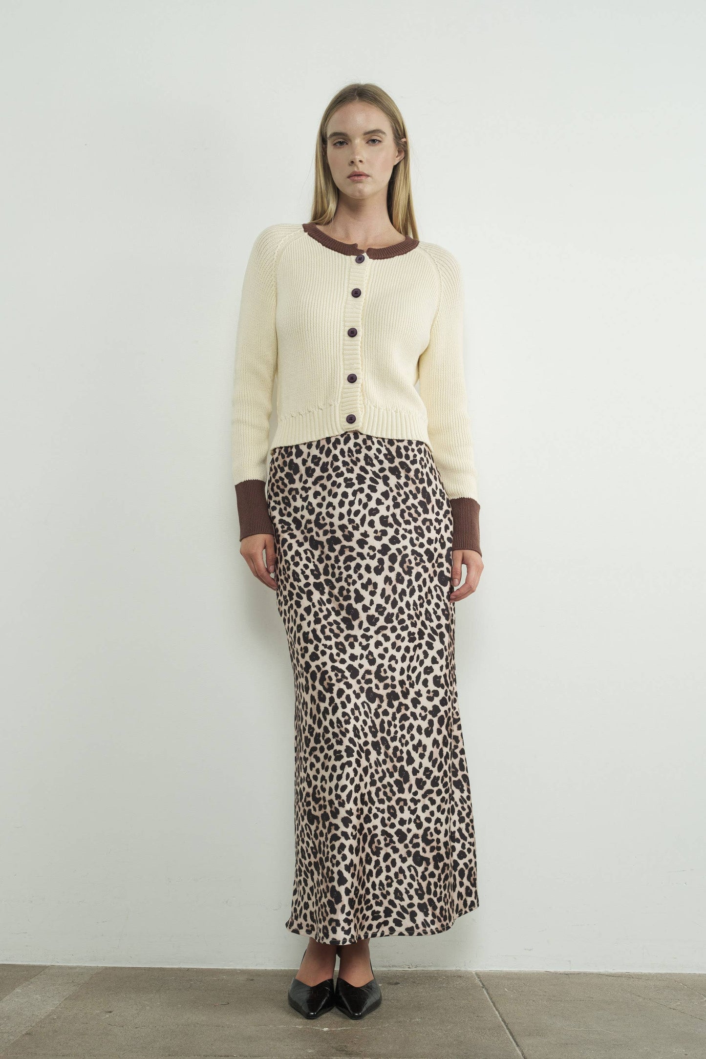 Marie Color Blocked Cardigan