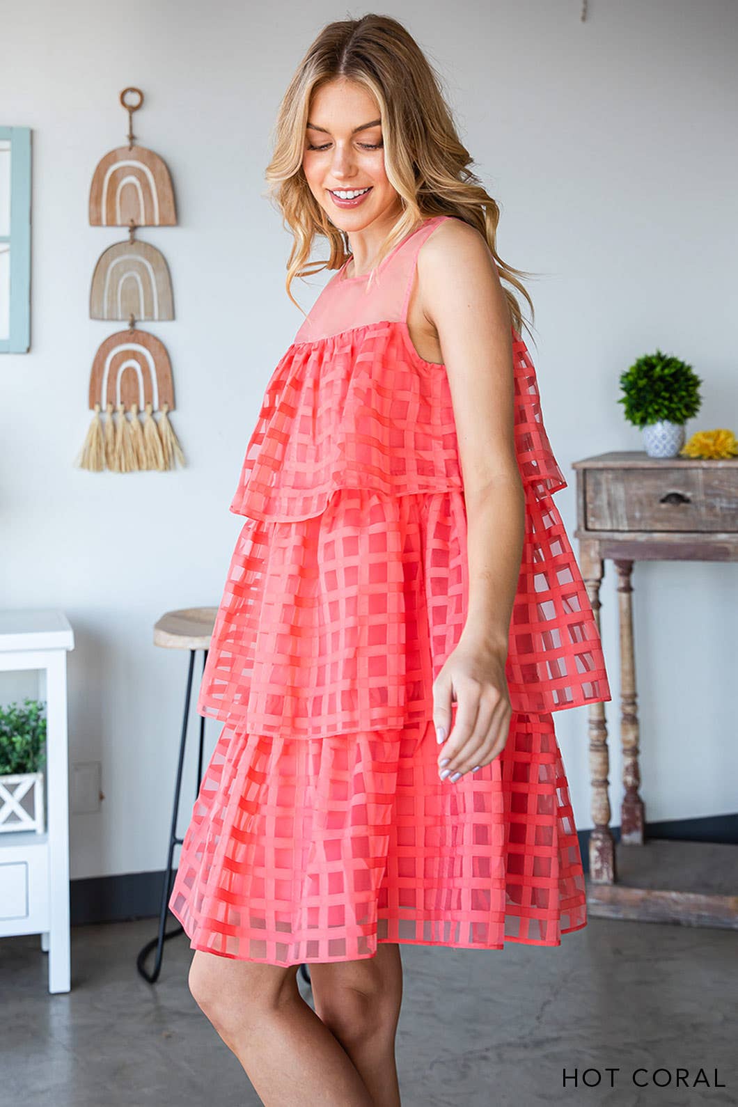 Organza Tiered Dress