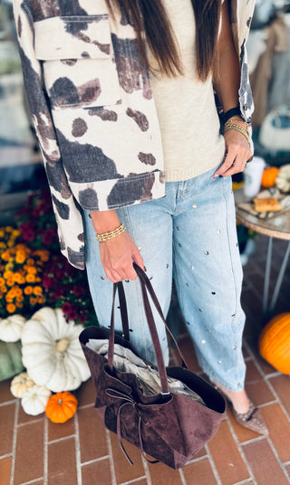 Bianca Studded Barrel Denim