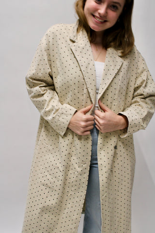 City Girl Polka Dot Trench