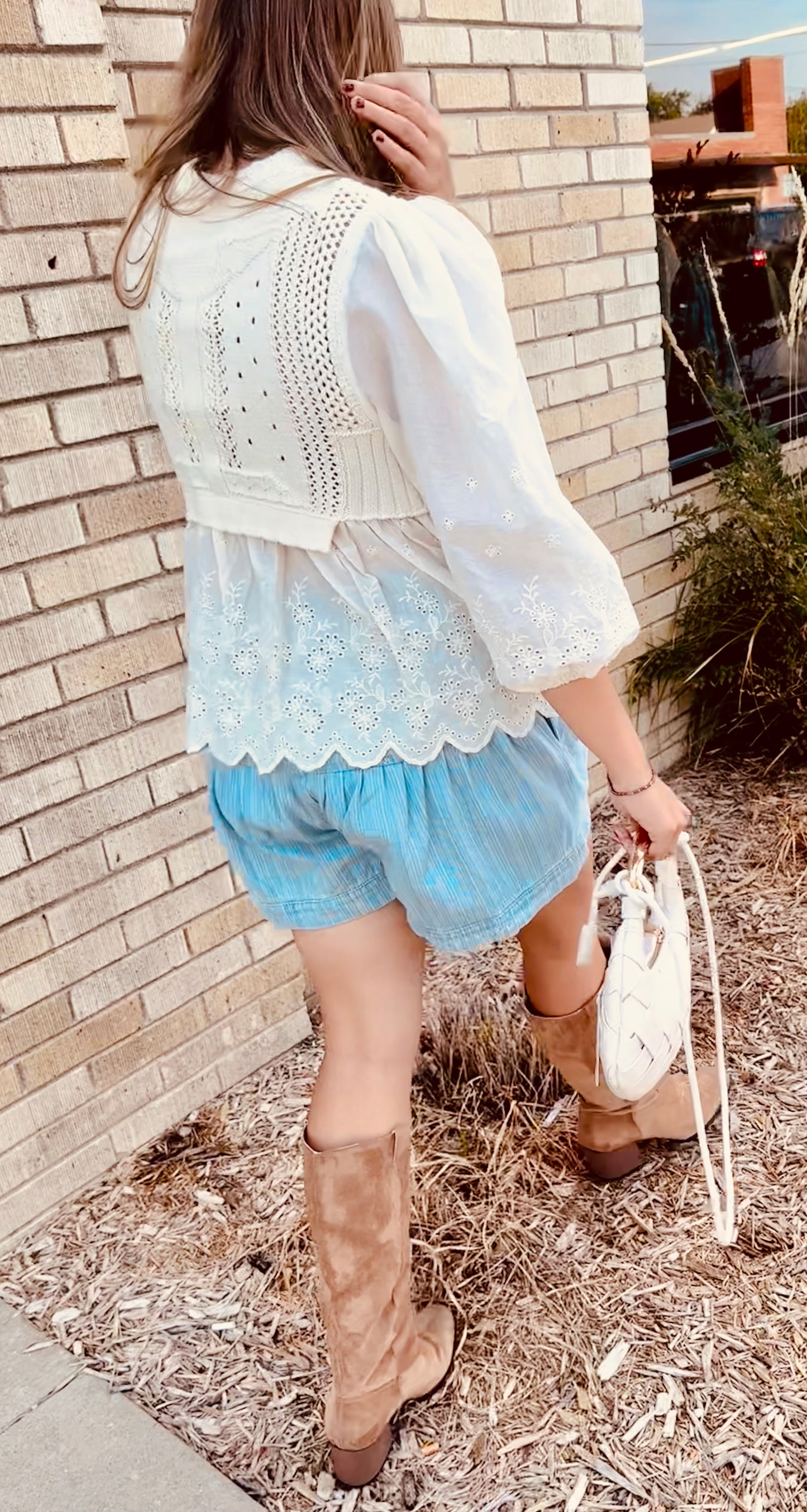 Mason Babydoll Sweater Half Zip