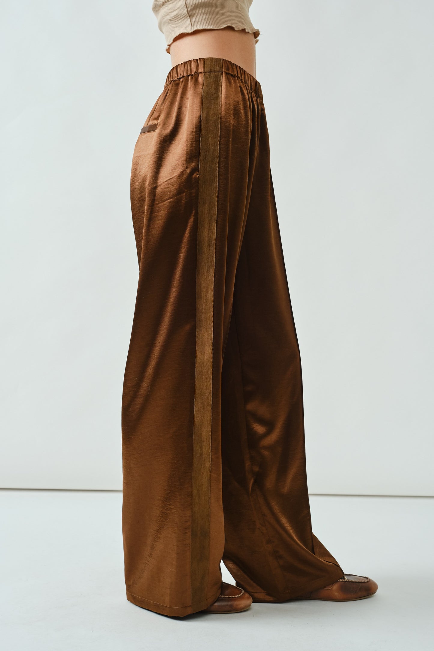 Milo Satin Comfy Straight Pants