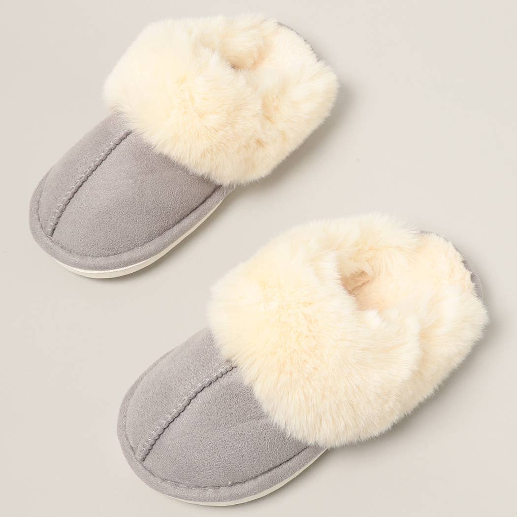 Faux Fur Lined Slippers