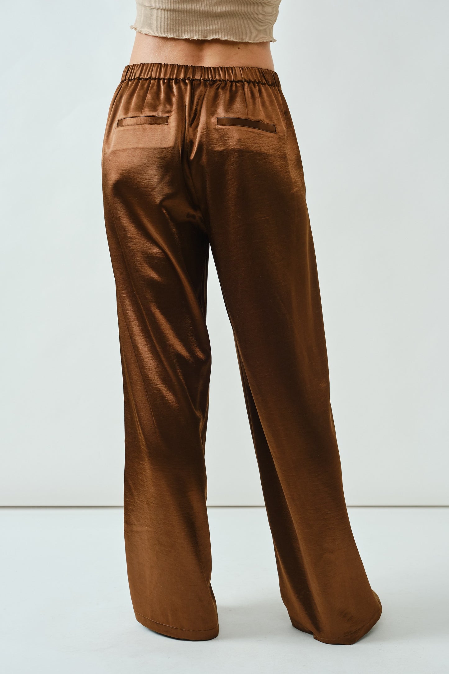 Milo Satin Comfy Straight Pants