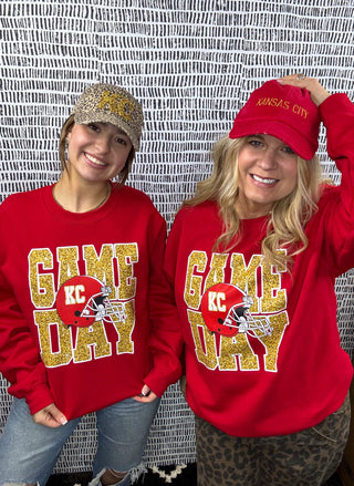 Chiefs Game Day Glitter Sweatshirt