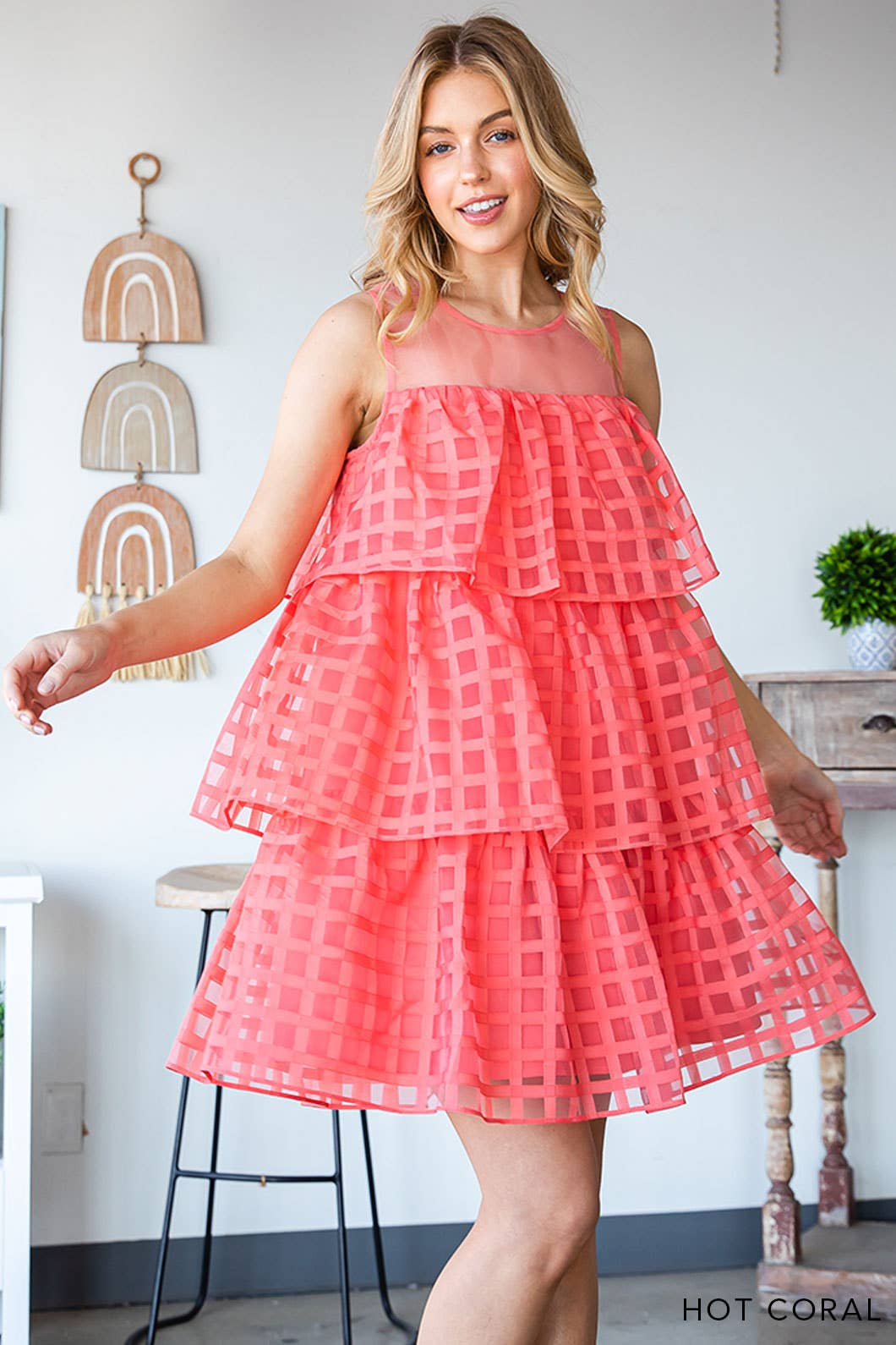 Organza Tiered Dress