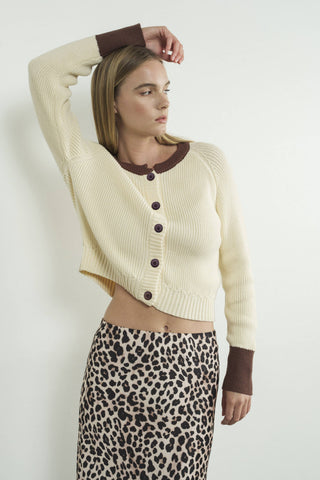 Marie Color Blocked Cardigan