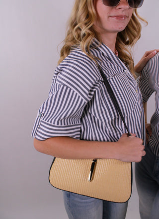 Harper Striped Pocket Top