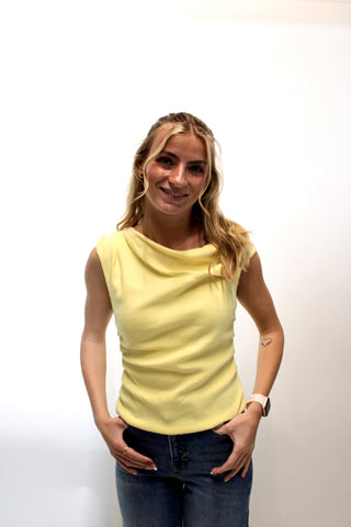 Layle Asymmetrical Neck Sweater Top