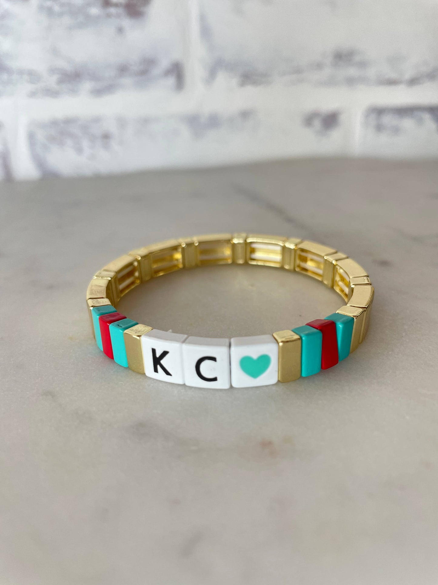 Kansas City Current Tile Bracelet