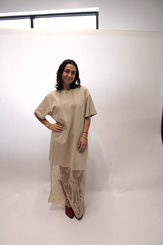 Chloe Casual Chic Lace Maxi Dress