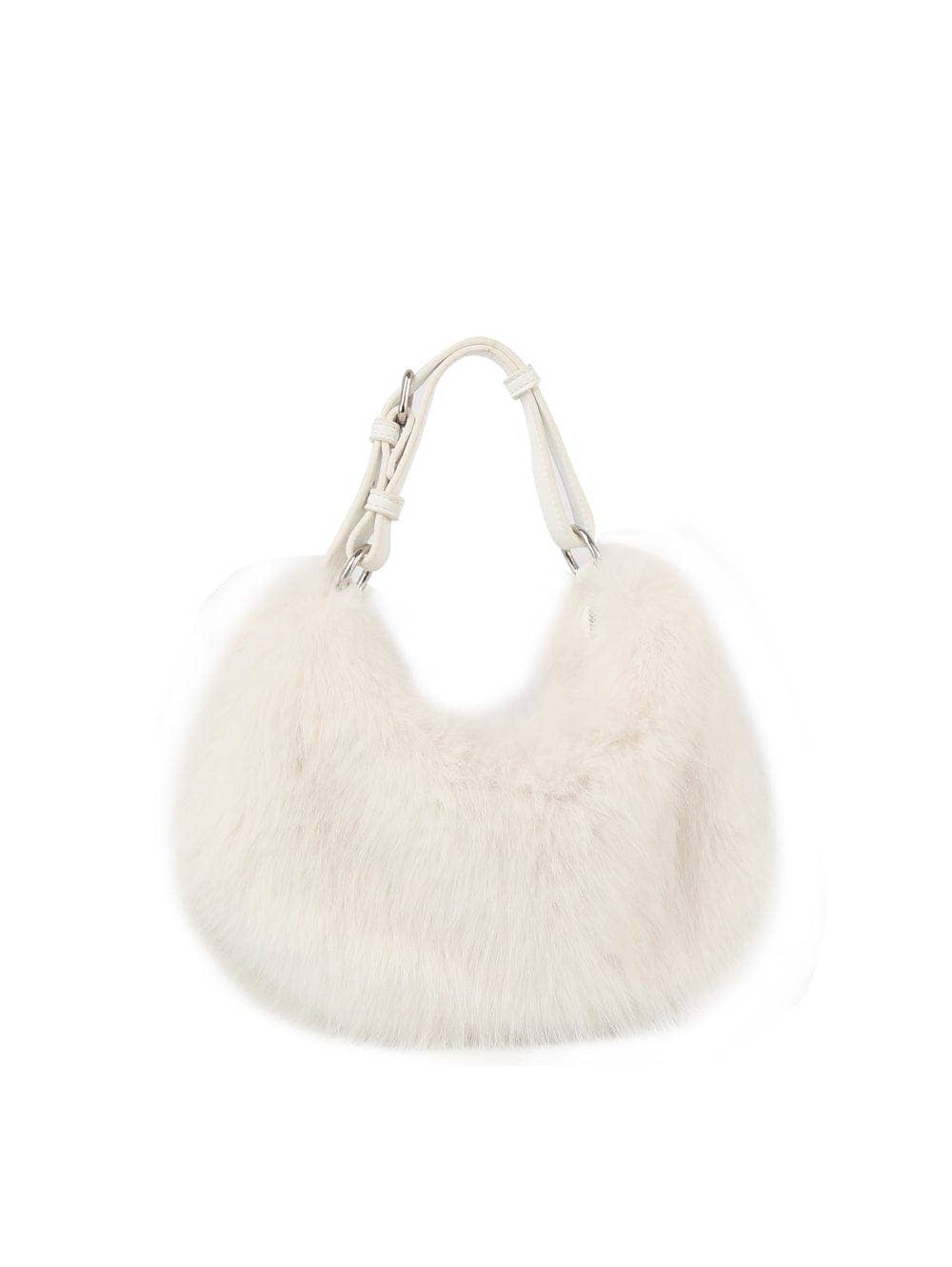 Faux Fur Croissant Handbag/Crossbody Bag